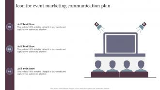 Icon For Event Marketing Communication Plan