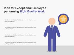 Icon for exceptional employee performing high quality work