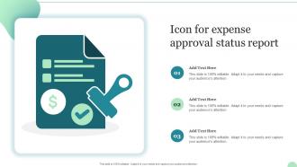 Icon For Expense Approval Status Report