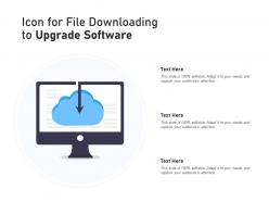 Icon for file downloading to upgrade software