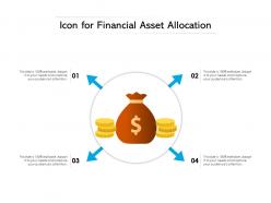 Icon for financial asset allocation