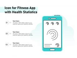 Icon for fitness app with health statistics