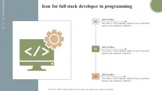 Icon For Full Stack Developer In Programming
