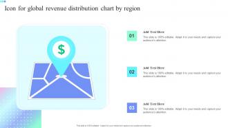 Icon For Global Revenue Distribution Chart By Region
