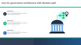 Icon For Governance Architecture With Decision Path