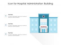 Icon for hospital administration building