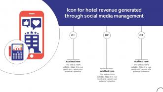 Icon For Hotel Revenue Generated Through Social Media Management