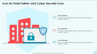 Icon For Hotel Safety And Cyber Security Icon