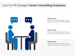 Icon for hr manager career counselling employee
