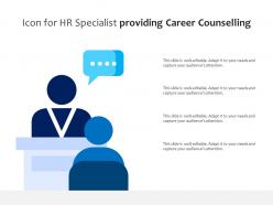 Icon for hr specialist providing career counselling
