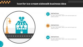 Icon For Ice Cream Sidewalk Business Idea