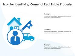 Icon for identifying owner of real estate property