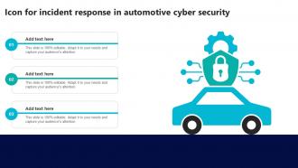 Icon For Incident Response In Automotive Cyber Security