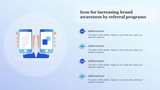 Icon For Increasing Brand Awareness By Referral Programs