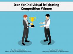 Icon for individual felicitating competition winner