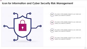 Icon for information and cyber security risk management