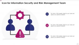 Icon for information security and risk management team