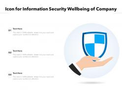 Icon for information security wellbeing of company