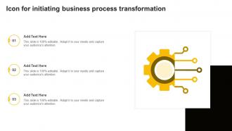 Icon For Initiating Business Process Transformation