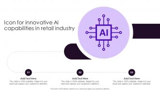 Icon For Innovative AI Capabilities In Retail Industry