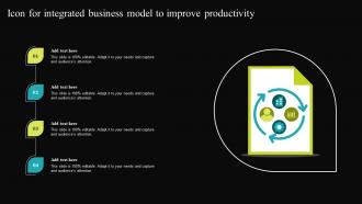 Icon For Integrated Business Model To Improve Productivity