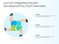 Icon for integrated solution development by team members