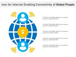 Icon For Internet Enabling Connectivity Of Global People