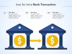 Icon for intra bank transaction