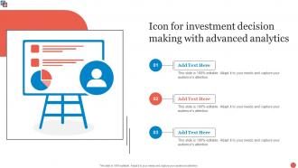 Icon For Investment Decision Making With Advanced Analytics