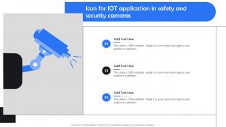 Icon For Iot Application In Safety And Security Cameras