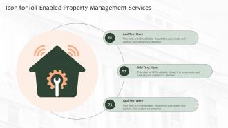 Icon For IOT Enabled Property Management Services