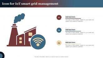Icon For IOT Smart Grid Management