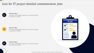 Icon For It Project Detailed Communication Plan