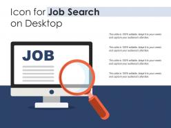 Icon for job search on desktop