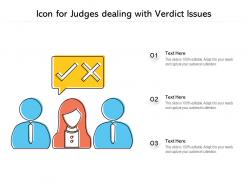 Icon for judges dealing with verdict issues