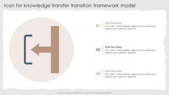 Icon For Knowledge Transfer Transition Framework Model