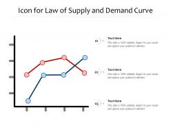 Icon for law of supply and demand curve