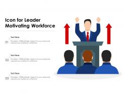 Icon for leader motivating workforce