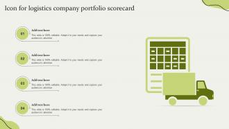 Icon For Logistics Company Portfolio Scorecard