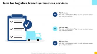Icon For Logistics Franchise Business Services