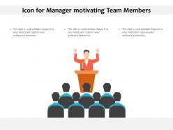 Icon for manager motivating team members