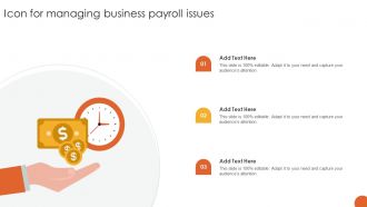Icon For Managing Business Payroll Issues