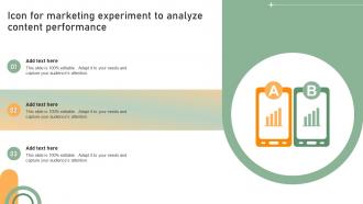 Icon For Marketing Experiment To Analyze Content Performance