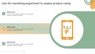 Icon For Marketing Experiment To Assess Product Rating