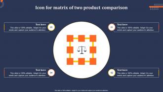 Icon For Matrix Of Two Product Comparison