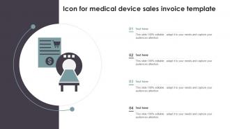 Icon For Medical Device Sales Invoice Template