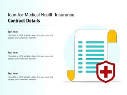 Icon for medical health insurance contract details