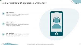 Icon For Mobile CRM Application Architecture