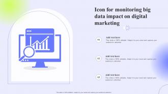 Icon For Monitoring Big Data Impact On Digital Marketing