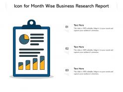 Icon for month wise business research report